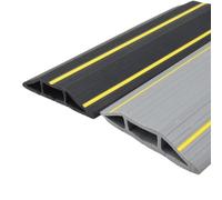 Floor Cable Protector Wire Cover Self-Adhesive PVC Floor Cable Cover - Cord and Power Protector(Gray D20)