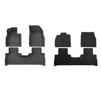 Floor Car Mats For EXEED RX 2025 2023-present For Omoda 9 Super Hybrid Trunk Mat Waterproof Non-slip Seat Back Protector Cargo Liner(6pcs)