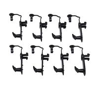 Floor Carpet Clips Set, 8PCS Slip Black, ABS Material - Secure Fit, Prevents Mat Slipping, Compatible with Multiple Car Models