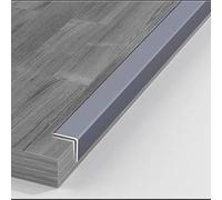 Floor Carpet Seaming Kit, Aluminum Floor Transition Strip Wood to Tile,for Kitchen Bedroom Bathroom Doors Reducer Gap Cover,Non Slip L-Shaped Corner Guard Edge Trim(E,90cm/35.4in)