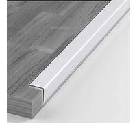 Floor Carpet Seaming Kit, Aluminum Floor Transition Strip Wood to Tile,for Kitchen Bedroom Bathroom Doors Reducer Gap Cover,Non Slip L-Shaped Corner Guard Edge Trim(C,140cm/55in)
