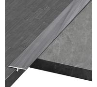 Floor Carpet Seaming Kit, Tile to Wood Transition Strip for Vinyl Flooring, T Molding Door Floor Threshold, Doorway Carpet Trim, Aluminum Divider Adhesive(Grey,Length 145cm/57 in)