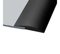 Floor Carpet Seaming Kit, Transition Strip Floor Self-Adhesive Carpet Trim PVC Edging,Threshold Strips,100cm / 39" 3.2ft Long,Wood to Tile, to Vinyl(Black,3.5cm/1.37" W)