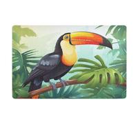 Floor Carpet Toucan Tropical Bird Easy To Clean Flannel Mat Durable Barrier Mat For Hallway Pets Bedroom 40X60Cm