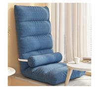 Floor Chair Bedroom Comfy with Back Support, Adjustable Gaming Lounge Chair for Adults/Teens, Ergonomic Meditation/Yoga Seating Cushions(Blue,7-Grid)