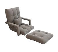 Floor Chair with Backrest, Foldable Lazy Sofa, 6-Position Meditation Chair for Adults with Armrests and Cushions, Comfortable Seating for Bedroom or Living Room