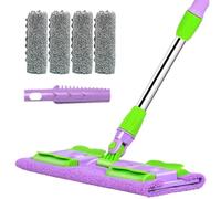 Floor Cleaner Starter Kit - ABS, 38x15cm, Spray Mops, Floor Mop | Refillable Spray Design, Easy Cleaning, For Home, Kitchen, Bathroom, Hardwood, Tile And Daily Care