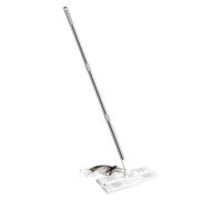 Floor Cleaning Broom - Removable Wet Dry Cleaner | Long Flat Mop for Wood Floors - for Household Dorm Office Restaurant Commercial Hardwood Laminate