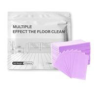 Floor Cleaning Multi-Surface Cleaner 100pcs, Multiple Effect the Floors Clean, Gentle Formula, Dissolvable Floor Cleaning Sheets for Hardwood, Tile and Laminate(Purple)
