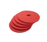 Floor Cleaning Pads Dics - 16" Red - Pack Of 5 - Scrubbing Buffing Polishing Maintenance Pads Perfect For Scrubber Dryer & Polishing Machines