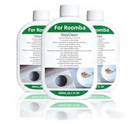 Floor Cleaning Solution, 3 Bottle, 300ml Fresh Scent, Compatible With Roomba Plus 405/Plus 505/Max 705 Robot Vacuums, Low-Foam Formula