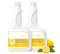 Floor Cleaning Solution Compatible with Eufy Robot Vacuum: Lemon Scent | Low-foam formula for multi-surface hard floors-easily removes everyday-Ideal for daily home Floor cleaning 2×473ml bottles