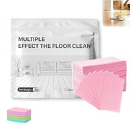 Floor Cleaning Tablets Multi-surface Cleaner, High Efficiency Multi-surface Floor Cleaning Tablets, Gentle Formula Floor Cleaner and Polish for Tile & Vinyl Floors, No-Rinse (30, Pink)