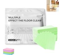 Floor Cleaning Tablets Multi-surface Cleaner,Multi-surface Floors Clean-ing Solution Tablet,Multiple Effect the floors Clean,Concentrated Cleaner for Hardwood,Tile (Green, 1box)