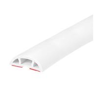 Floor Cord Channel, 2 meter Multicolor PVC Floor Cable Cover Cord Protector(White)