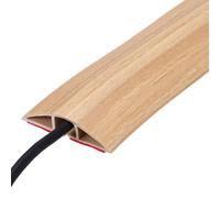 Floor Cord Cover， Cover 6ft, Extension Hider for Cable Management Wire Covers Protector Prevent Trips 0.47" W x .24" H, Grey(Yellow Wood,6ft)