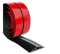 Floor Cord Cover Hider Cable Protector,3.0Meters Rubber Bond Strong Self-Adhesive Electric Wire Organiser For Home Office(Black)