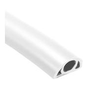 Floor Cord Cover,PVC Flexible Wire Duct, Flame-Retardant Cable Protector Floor - Self-adhesive Cord Safety Guard for Household Cable Management, Home Office or Outdoor Settings