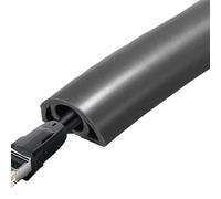 Floor Cord Cover Self-Adhesive Insulated Cord Safety Guard | Cable Protector Floor Household Wire Management for Home Office Or Outdoor Settings, Computer, Home Appliance, Outlet Cables