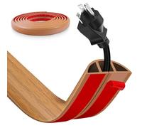 Floor Cord Cover, Wire Cover, Self Adhesive Cable Covers, Protect Cables & Prevent Trip Hazards For Office Home Factories Garages Flexible Cords Hider On Floor Wall