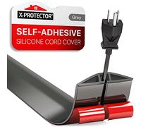 Floor Cord Cover X-Protector - 152 cm Overfloor Cord Protector - Self-Adhesive Power Cable Protector - Silicone Cord Protector - Ideal Extension Cord Cover to Protect Wires On Floor