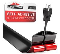 Floor Cord Cover X-Protector - 152 cm Overfloor Cord Protector - Self-Adhesive Power Cable Protector - Silicone Cord Protector - Ideal Extension Cord Cover to Protect Wires On Floor