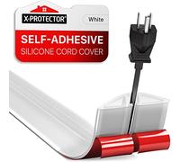 Floor Cord Cover X-Protector - 152 cm Overfloor Cord Protector - Self-Adhesive Power Cable Protector - Silicone Cord Protector - Ideal Extension Cord Cover to Protect Wires On Floor