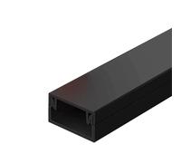 Floor Cord Covers, Cords Protector Floors, High-hardness PVC Material for Protecting Wires in Home Offices and Preventing Tripping Over Cables(Black,10x6cm/ 3.9x2.36in)