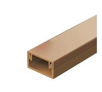 Floor Cord Covers, Cords Protector Floors, High-hardness PVC Material for Protecting Wires in Home Offices and Preventing Tripping Over Cables(Brown,1.5x1cm/0.6x0.4in)
