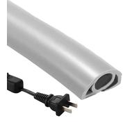 Floor Cord Protector, Floor Cord Cover | Fireproof Cord Covers for Wire | Self Adhesive Home Cable Management Cord Cover for Home Office or Outdoor