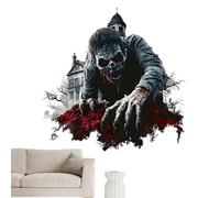 Floor Decals, Halloween Wall Sticker, 3D Horror Hand Art, Spooky Peel Design, Removable Decorative Accent, For Indoor Parties, Outdoor Scenes, Bathroom, Car, and Home Setup
