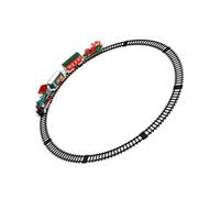 Floor Display Holiday Train Set with Motion, Music, Lighted, Battery Power, Christmas Accent for Tree, Tabletop Indoor Decor Musical Holiday Train Lighted Rotating Track Decor Battery Operated
