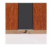 Floor/Door Flat Transition Strip & Self Adhesive, Aluminum Door Threshold Flooring Trim for Kitchen Living Room Bedroom Balcony, Wood Floor Carpet Tiles Cover, 90cm,Black-35mm