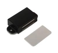 Floor Door Stops Stainless Steel No Punch Cabinet Door Wardrobe Door Suction for Home Office(Noir)
