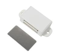 Floor Door Stops Stainless Steel No Punch Cabinet Door Wardrobe Door Suction for Home Office(White)
