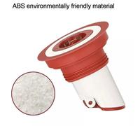 Floor Drain Core with Fast Drainage, Anti-Odor Sewer Seal & Insect-Proof Strainer for Bathroom Kitchen Laundry, ABS + Silicone, White + Red