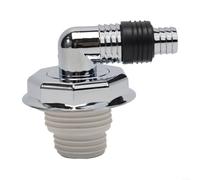 Floor Drain Cover with Antiodor and Overflow Protection for Washing Machine, ABS Electroplated Chrome Material, Multi Size Compatible, 360 Degree Rotatable Joint Design