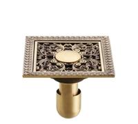 Floor Drain Floor Drain Antique Brass Deodorant Square Strainer Cover For Shower Bathroom(Style 3)