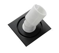Floor Drain Floor Drain Brass Rose Gold Square 10x10cm Bathroom Shower Waste Grates Strainer Toilet Balcony Water Drains catcher(Black 139B)