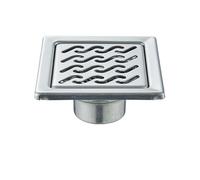 Floor Drain Floor Drains 10cm 11cm Tile Insert Invisible Bathroom Drain Square Shower Waste Strainer(Chrome E)