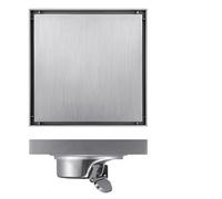Floor Drain Invisible Floor Drain With Tiles In The Bathroom 304 Stainless Steel(15cm x15cm silver)