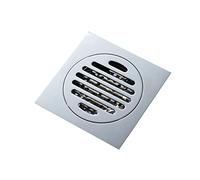 Floor Drain, Square Shower Drain, Brass Floor Drain Grate With Removable Cover Grate And Hair Strainer, Prevent Odor From Entering Through The Drain Floor Shower Drain,120 * 120mm ( 100*100mm)