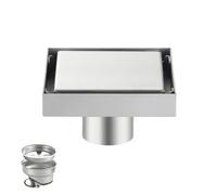Floor Drain Stainless Steel Invisible Square Bathroom Toilet Hidden Drainage Anti Odor Drainc(Style 3)