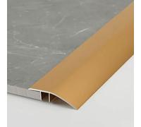 Floor Drop Threshold with 7mm-55mm Laminate Strip Ramp Reducer, 90cm Height Compensation Profile(Gold,High 1.5cm(5/8"))