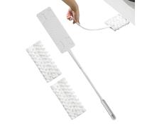 Floor Dust Cleaning Brush | Hand Dust Mop For Under Appliances With 2 Microfibre Cloths, Household Sweeping Supplies for Baseboards, Cookers, Sofas and Di Areas