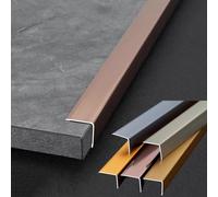 Floor edge trim, wall corner decorative trim, threshold trim, anodized finish, suitable for wall/door/furniture edges, 300cm long(B,15 * 15MM)