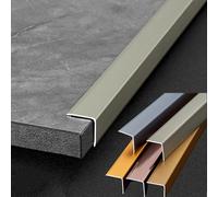 Floor edge trim, wall corner decorative trim, threshold trim, anodized finish, suitable for wall/door/furniture edges, 300cm long(C,20 * 20MM)