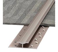 Floor Edging, Dual Carpets Smooth Transition Bar for Doorway/Living Room, Carpet Edge Joining Seam Decor Trims(Rose Gold,1.5m(59in))