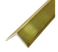 Floor edging, Solid Brass Floor Edging Transition Strip, Stair Nose Protector Edger Cover, Threshold for Vinyl/Wood/Tile(20 x 20mm (0.8 x 0.8in))