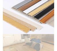 Floor Edging Trim Strip Self Adhesive T Molding Floor Transition Strip, PVC Floor Divider Strip For Tile To Laminate/Vinyl/Wood, Cuttable(Maple,6 Pcs)